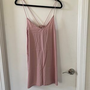 RVCA PASTEL PINK SLIP MINI DRESS SIZE M WORN ONCE